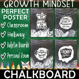 Growth Mindset Chalkboard Posters - Classroom Decor Bullet