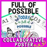 Growth Mindset Collaborative Poster - Back to School - Tea