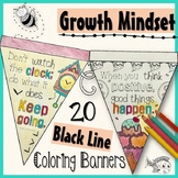 Growth Mindset Coloring Banners Set #3 Stress Management T