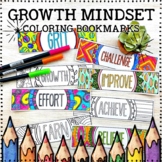 Growth Mindset Coloring Bookmarks | Growth Mindset Bookmar