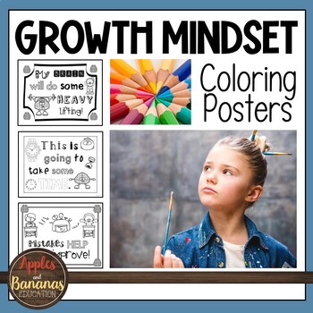 Preview of Growth Mindset Coloring Pages