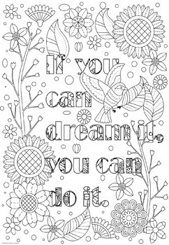 Growth Mindset Coloring Pages Coloring Doodles! by Geek Chic ...