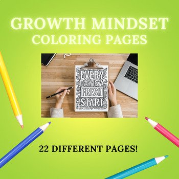 Preview of Growth Mindset Coloring Pages/End of the Year Activities/SEL/No Prep
