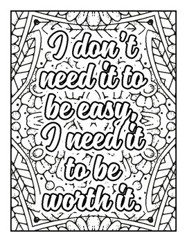 Growth Mindset Coloring Pages | Motivational Inspirational Quote ...