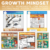 Growth Mindset Coloring Pages, SEL Student Check In Cards/