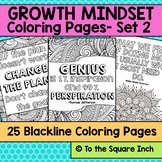 Growth Mindset Coloring Pages- Set 2