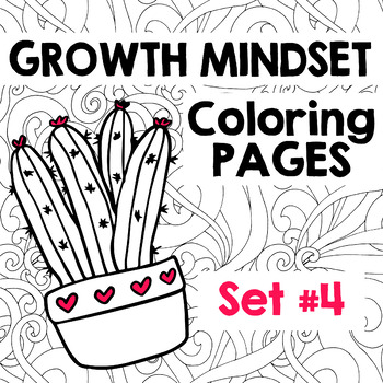 Growth Mindset Coloring Pages Set 4 By Art Is Basic Tpt