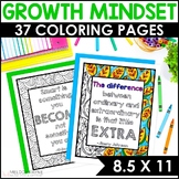 37 Growth Mindset Coloring Pages and Posters
