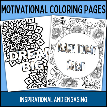 Growth Mindset Coloring Sheet | Motivational sheets by VP's Classroom