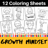Growth Mindset Coloring Sheets: Mindful Coloring SEL
