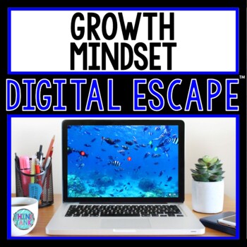 Preview of Growth Mindset DIGITAL ESCAPE ROOM for Google Drive® | Distance Learning