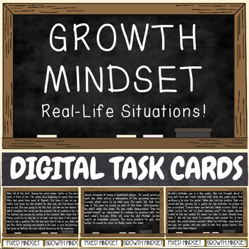 Preview of Growth Mindset - DIGITAL TASK CARD GAME