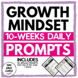 Growth Mindset Journal | 10 Weeks Daily Prompts | Positive Affirmations