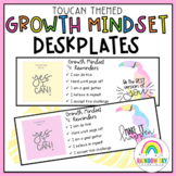 Growth Mindset Desk plates - Name tags {Toucan Theme}