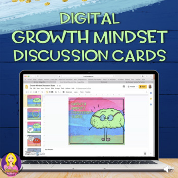 Preview of Growth Mindset Digital Discussion Cards | Digital Learning