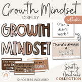 Growth Mindset Display | SPOTTY NEUTRAL | Editable Ombre N