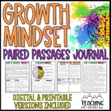 Growth Mindset Paired Passages | Journal