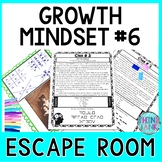 Growth Mindset ESCAPE ROOM #6 - Reading Comprehension - Ba