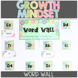 Word Wall Editable Growth Mindset Themed {K-3rd Grade Dolc