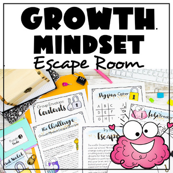 Preview of Growth Mindset Escape Room | Middle and High School