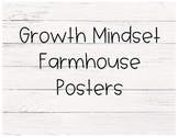 Growth Mindset Farmhouse Style Posters Signs