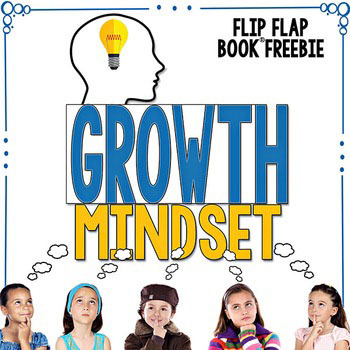 Preview of Growth Mindset Flip Flap Book® FREEBIE | Distance Learning