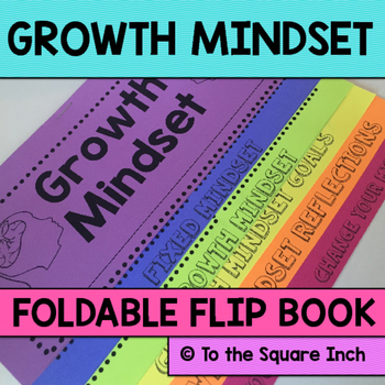 Preview of Growth Mindset Foldable Flip Book