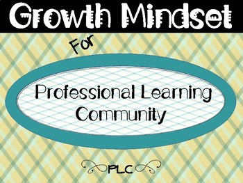 Preview of TEAL ~ Growth Mindset For Professional Learning Community Posters
