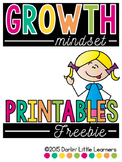 Growth Mindset:  Freebie