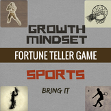 Growth Mindset Game Fortune Teller Activity for Classroom 