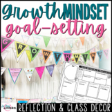 Growth Mindset Goal Setting Activity and Banner Display - 