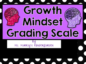Preview of Growth Mindset Grading Scale