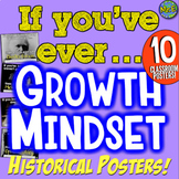 Growth Mindset Historical Posters: 10 Posters for Growth M