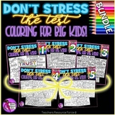 Growth Mindset Inspirational Coloring Pages: Don't Stress 