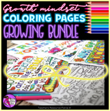 Growth Mindset Coloring Inspirational Sheets, Pages, Poste