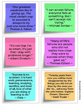 inspirational sticky note quotes