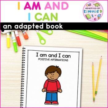Preview of Positive Affirmations & Growth Mindset Adapted Book for Special Education