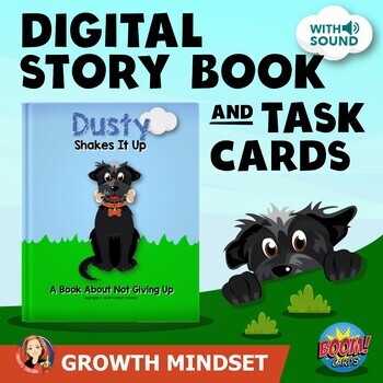 Preview of Growth Mindset Reading Comprehension Digital Story Book Distance Learning