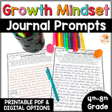 Growth Mindset Journal Prompts: Daily Writing Morning Work