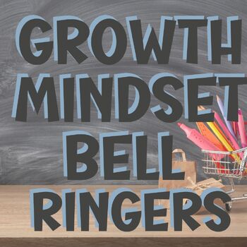 Preview of Growth Mindset Journal Prompts- Bell Ringers