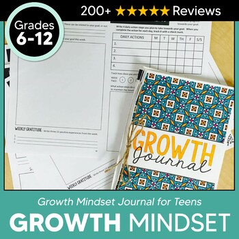 Preview of Growth Mindset Activity for Middle School & High School Back to School Activity