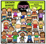 Growth Mindset Kids Clip Art Bundle