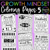 Growth Mindset Kindness Coloring Pages- Set 5 {Made by Cre