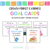 Growth Mindset & Kindness Student Goal Cards