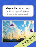 Growth Mindset Lesson - First Day of School (with Homework)