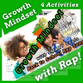 Preview of Growth Mindset Activities for Middle School Using Rap Song