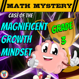 Growth Mindset Math Mystery 3rd Grade -  Math Review Activity