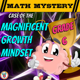 Growth Mindset Math Mystery Activity - 6th Grade Math Game