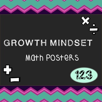 Preview of Growth Mindset - Math Posters