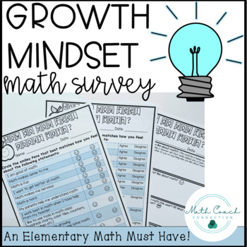 Preview of Growth Mindset Math Survey